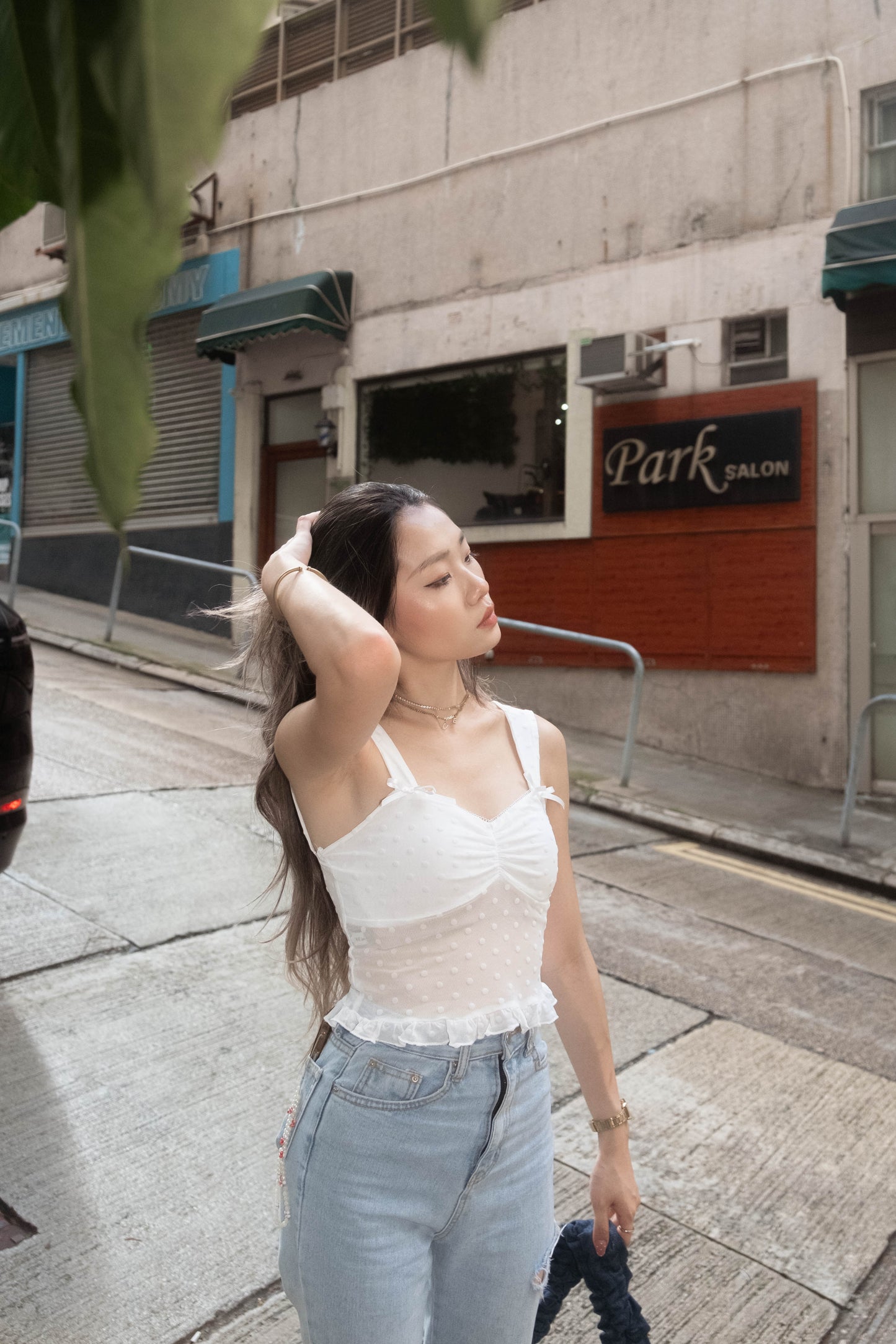 [ 小性感透時 girly top ] Fairy Dot Lace Top