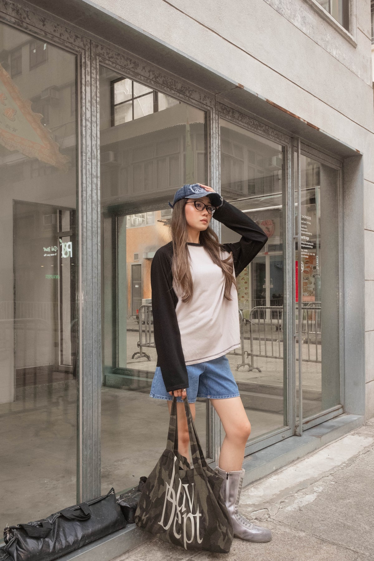 Contrast Stitch Raglan Long Sleeve - 4 colours