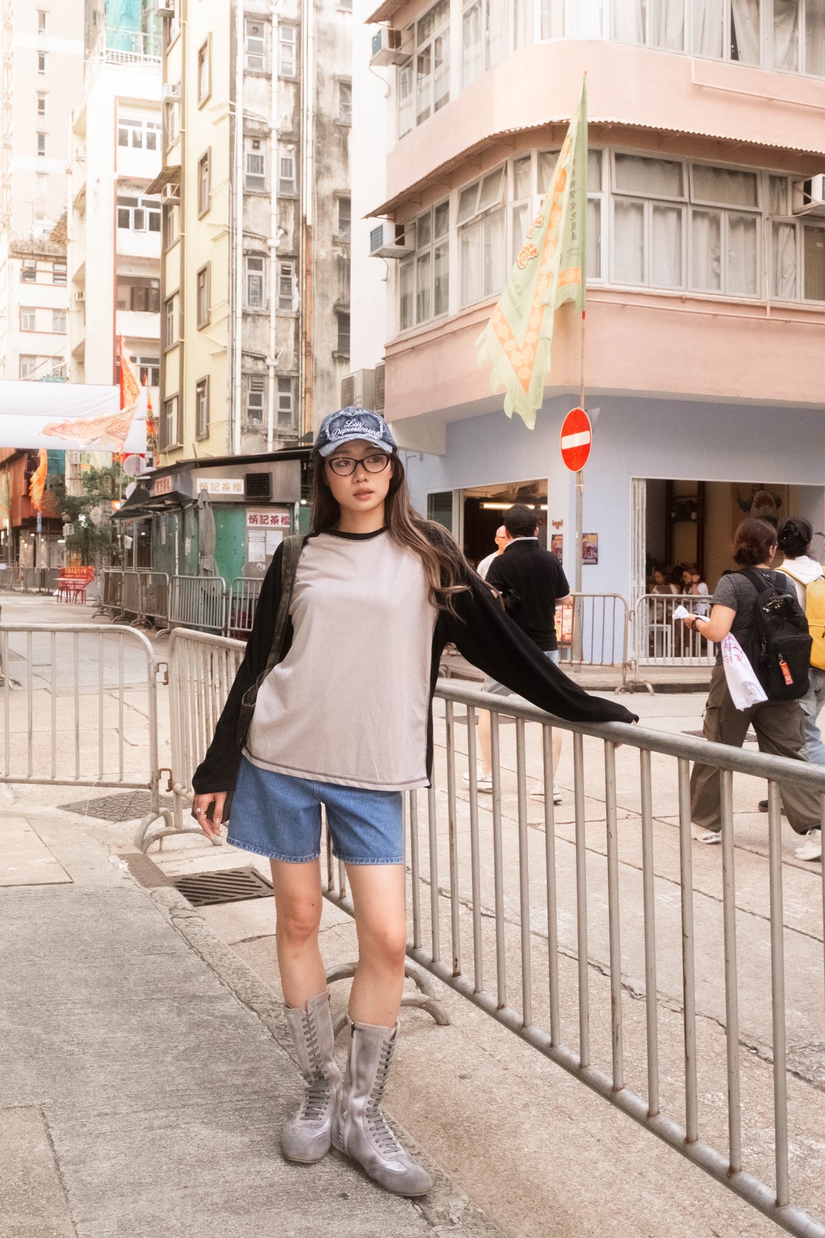 Contrast Stitch Raglan Long Sleeve - 4 colours