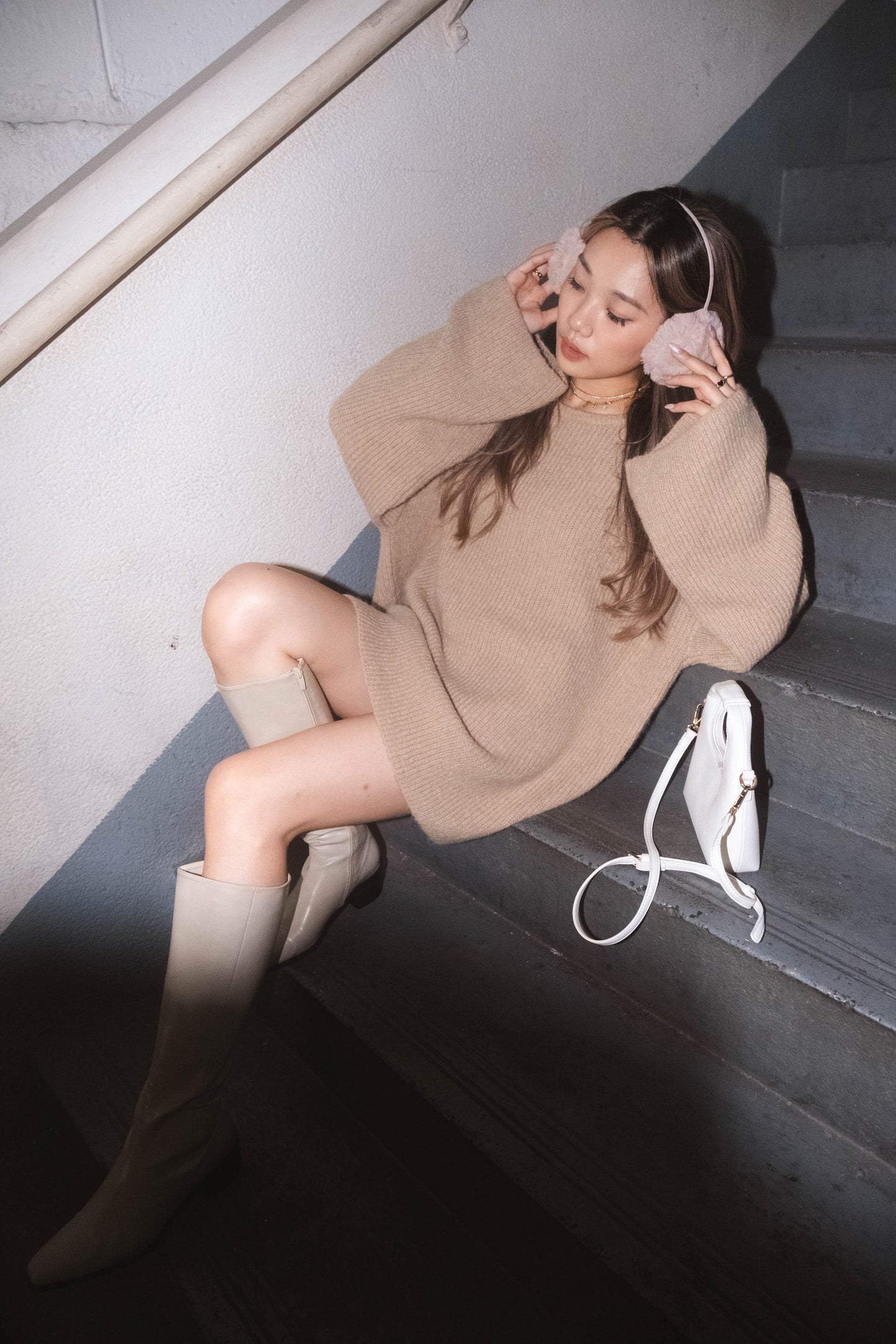 [ 羊毛針織寬鬆冷衫 ] Blankie Oversized Wool Sweater - 2 colours