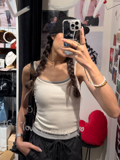 [ 🆕 軟糯百搭吊帶~ 不失小細節 ] Layer on layer Cami - 2 colours