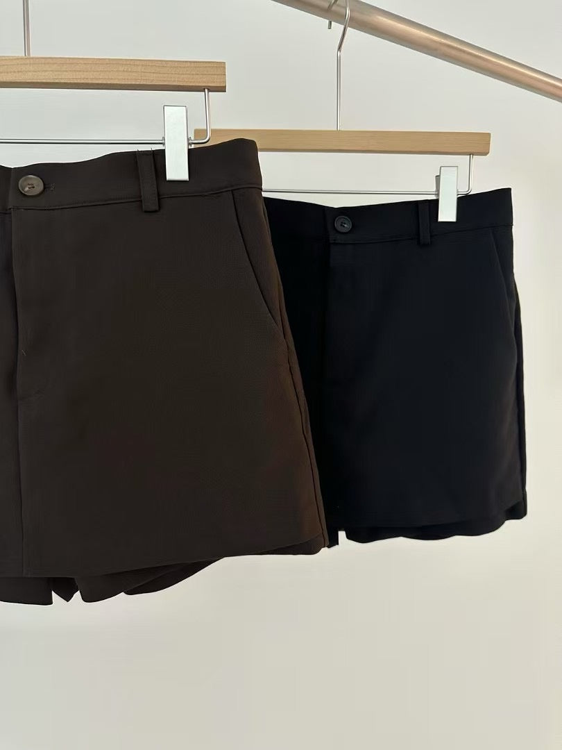 [ 不可錯過!! 橡筋頭西裝裙褲 ] Tiramisu Mini Skorts - 2 colours