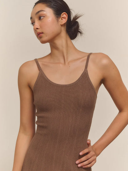 [ Premium ⚜️ ] Jade Mini Dress - Brown