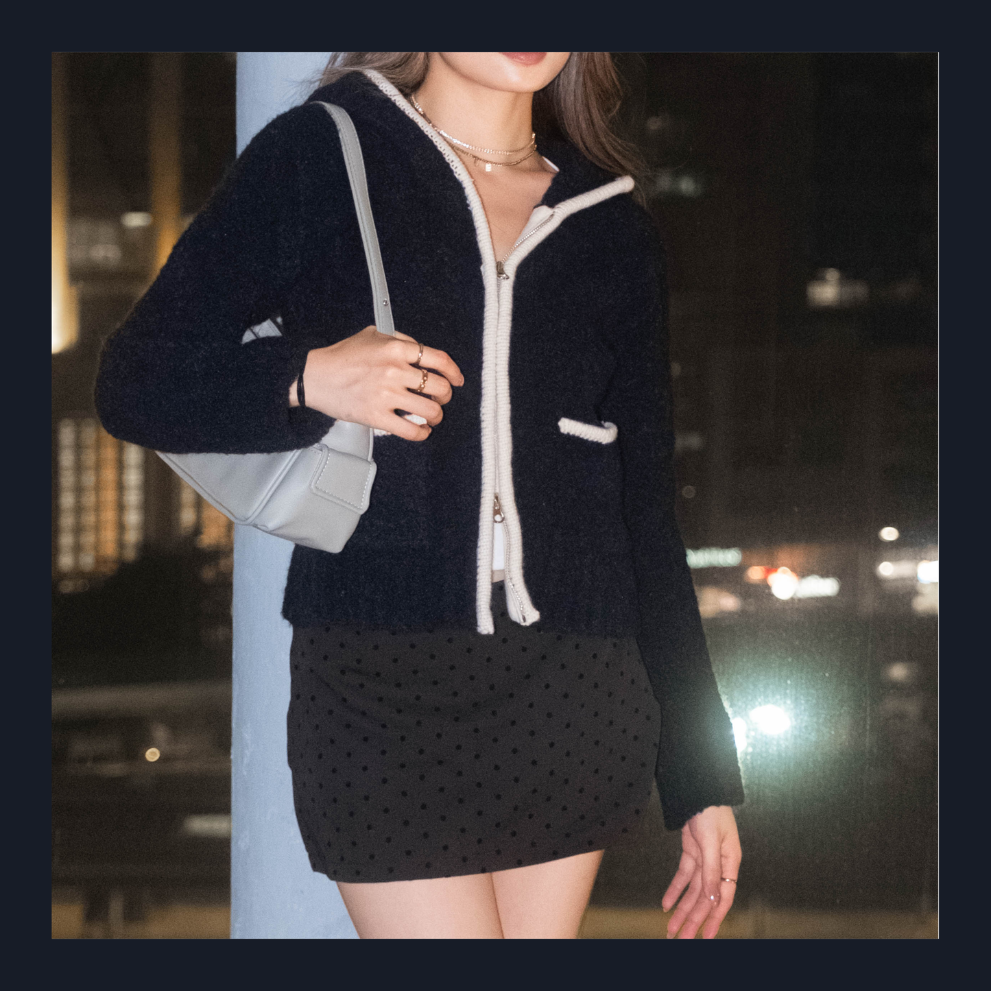 [ 🆕 可愛 & 自帶氣質 💓 毛絨感外套 ] Hearty Zip Up Cardigan - 2 colours