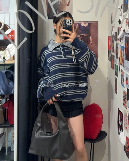[ 🆕 歐美復古 miu miu 風 🍂 ] Vintage Style Soft Knit Sweater - 2 colours