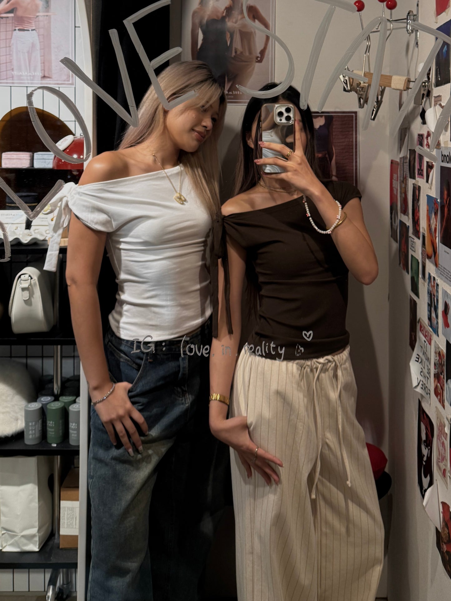 [ 率先上架熱門款!! 衣櫥必備斜膊綁帶 ] Butterfly Asymmetric Top - 3 colours