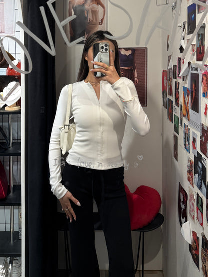 [ 🆕 歐美 Pilates girl 💌 貼身拉鍊 top ] Half-Zip Up Skinny Top - 3 colours