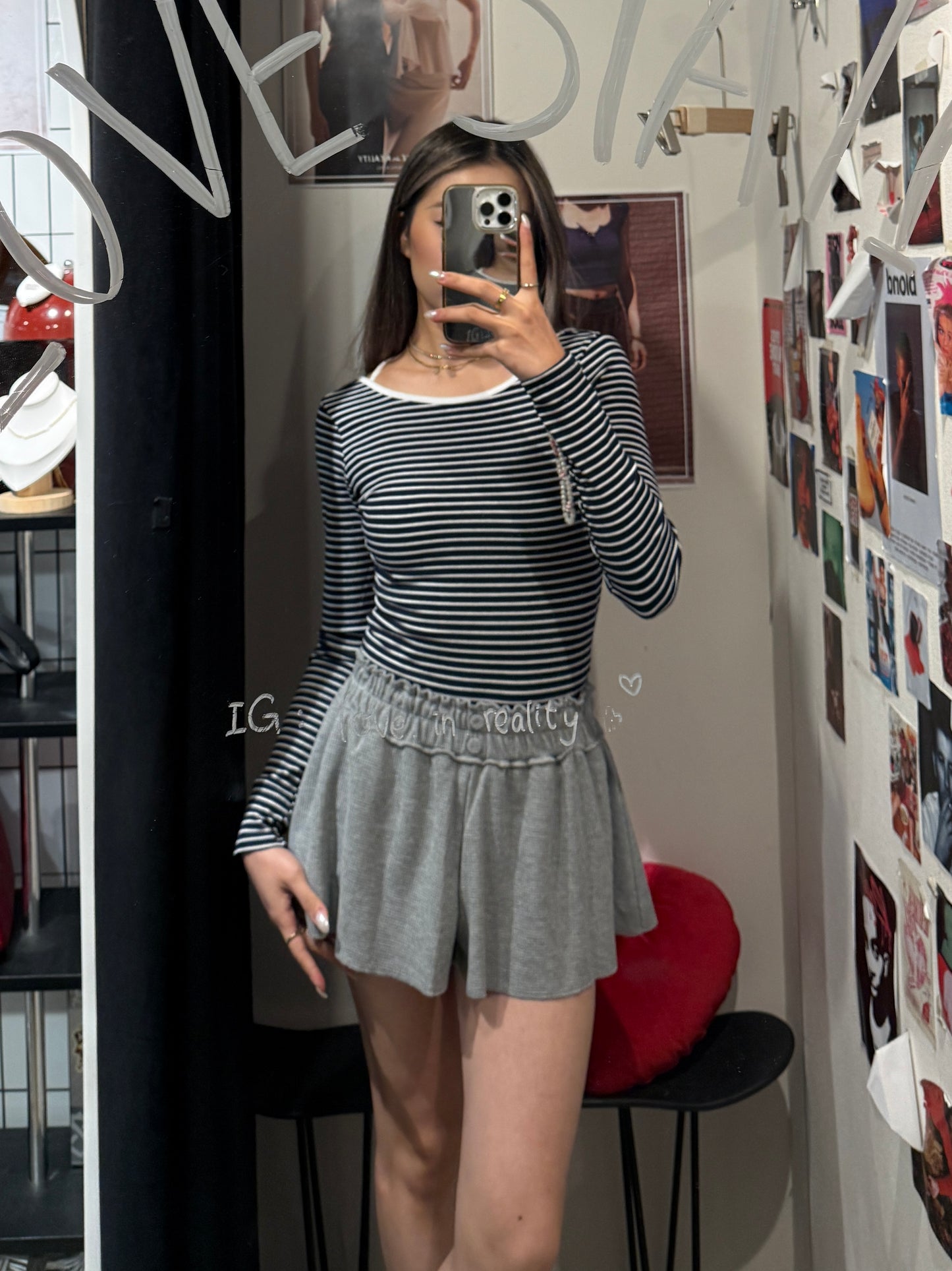[ 🆕 大露背! 🧊🍸 經典橫閒連體衫 ] Backless Bodysuit Stripes - 2 colours