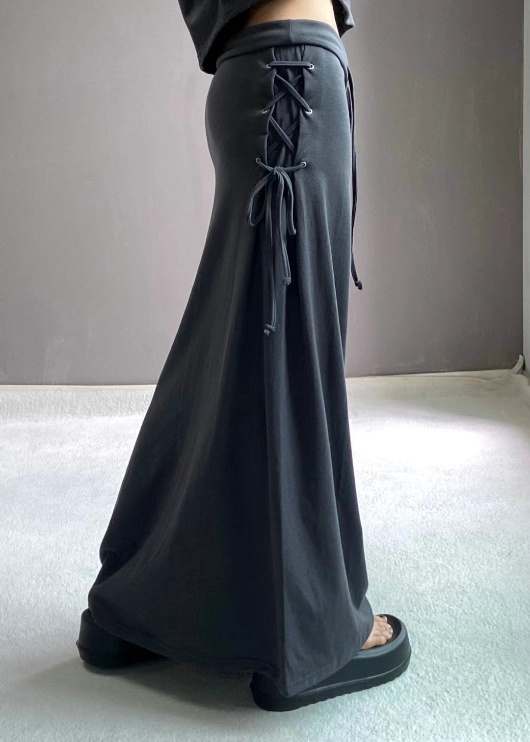 [ 簡約又有細節位的長裙 ] Tie Up Maxi Skirt - 2 colours