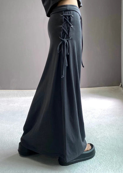 [ 簡約又有細節位的長裙 ] Tie Up Maxi Skirt - 2 colours