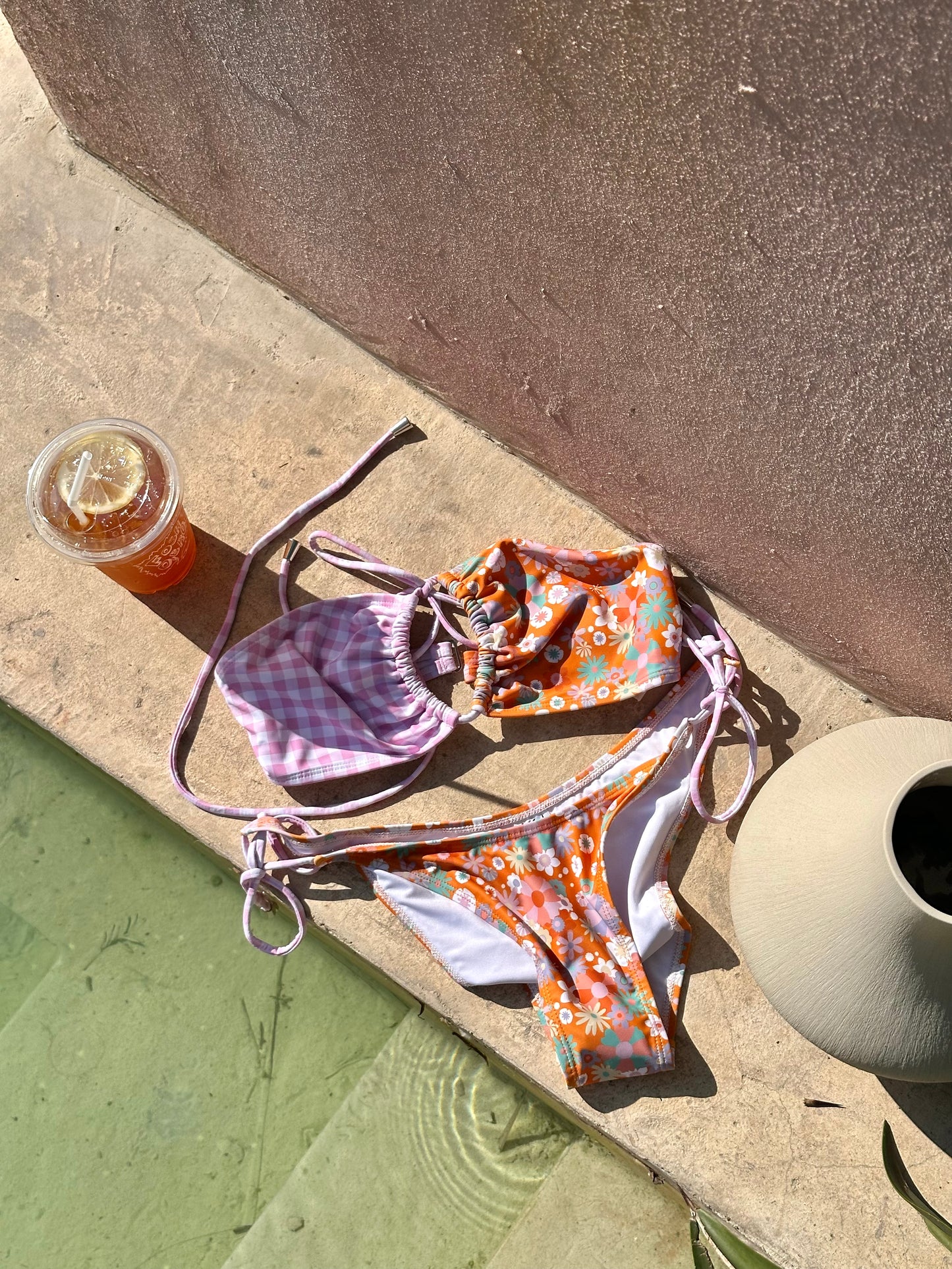 Chloe Bikini - Orange Pink