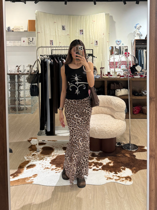 🆕 Leopard Maxi Skirt - 2 colours