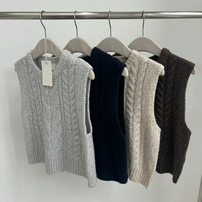 [ 秋冬陪襯必備! 針織背心 ] Series Knit Vest - 4 colours