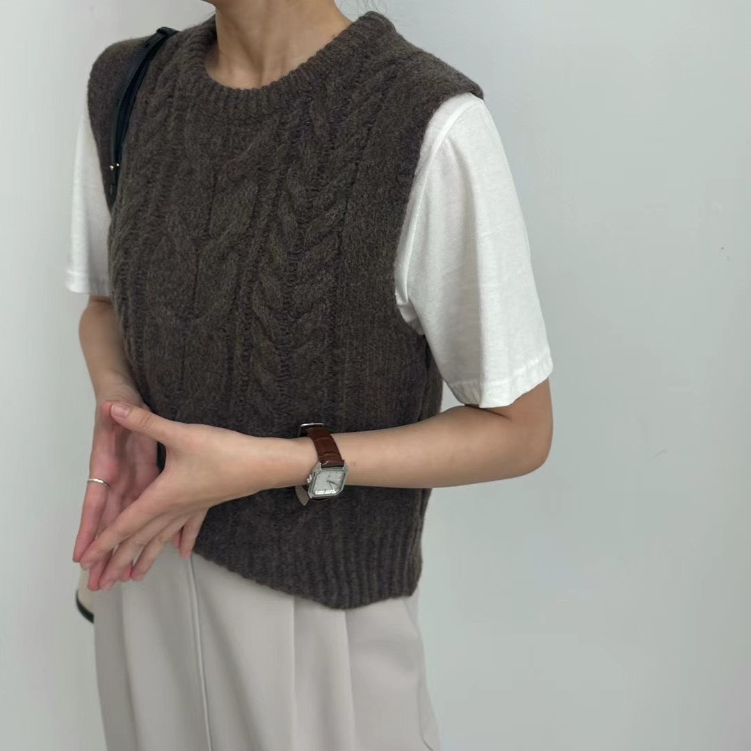 [ 秋冬配襯必備! 針織背心 ] Series Knit Vest - 4 colours