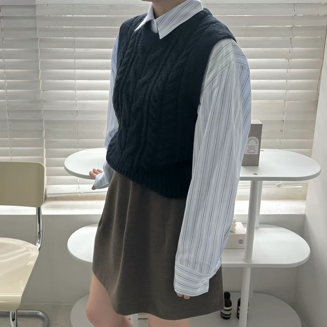 [ 秋冬配襯必備! 針織背心 ] Series Knit Vest - 4 colours