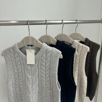 [ 秋冬陪襯必備! 針織背心 ] Series Knit Vest - 4 colours