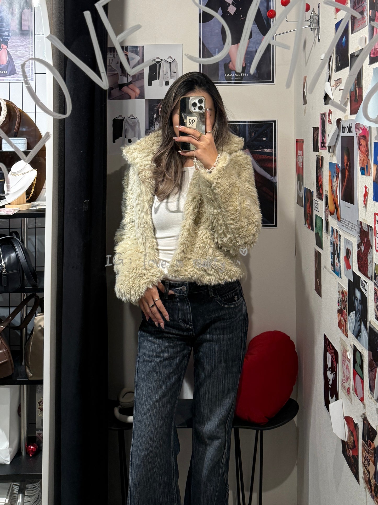 [ 🆕 有型又可愛~! 卷毛毛短外套 ] Puppy Love Fluffy Jacket - 2 colours