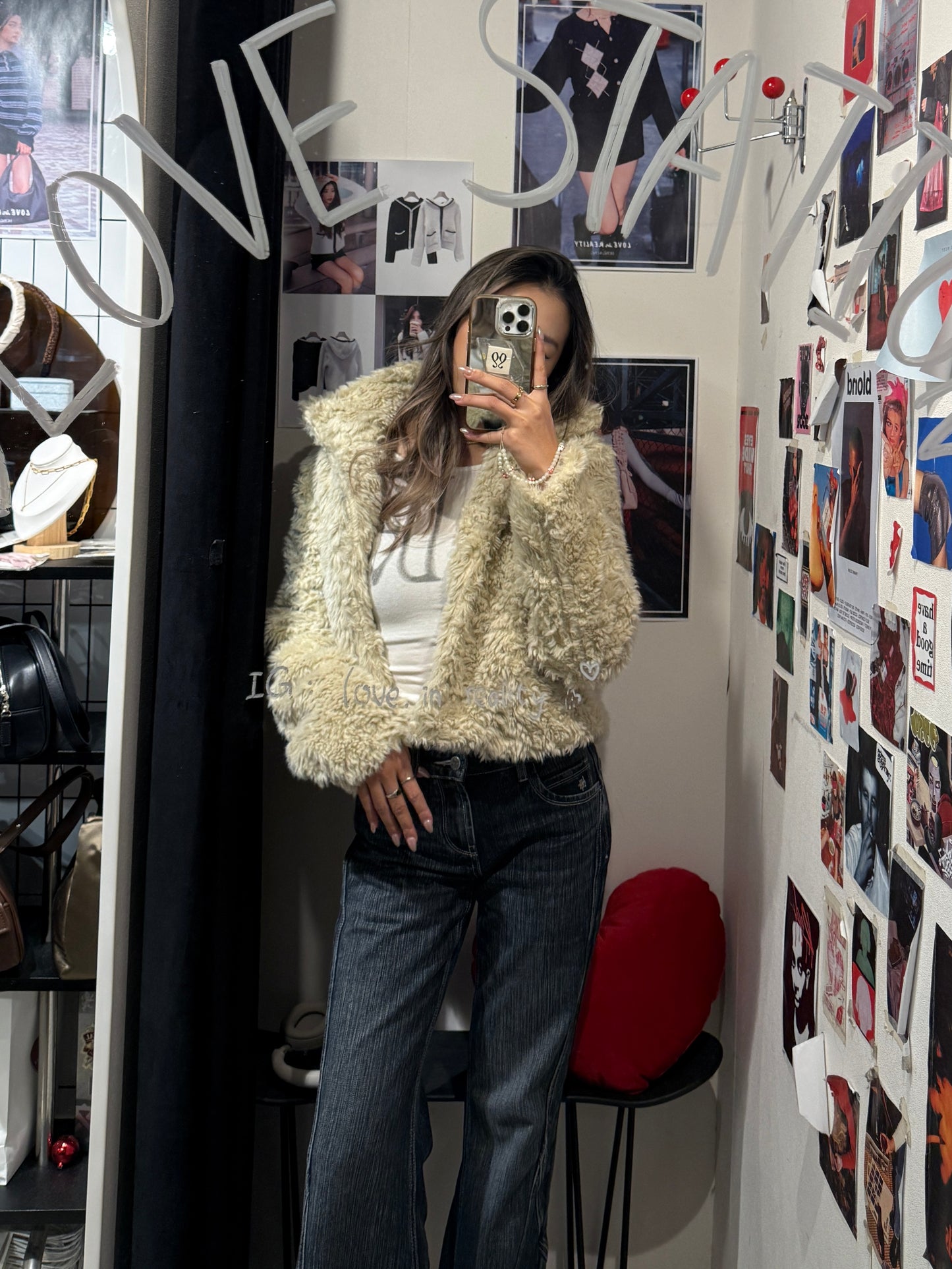 [ 🆕 有型又可愛~! 卷毛毛短外套 ] Puppy Love Fluffy Jacket - 2 colours