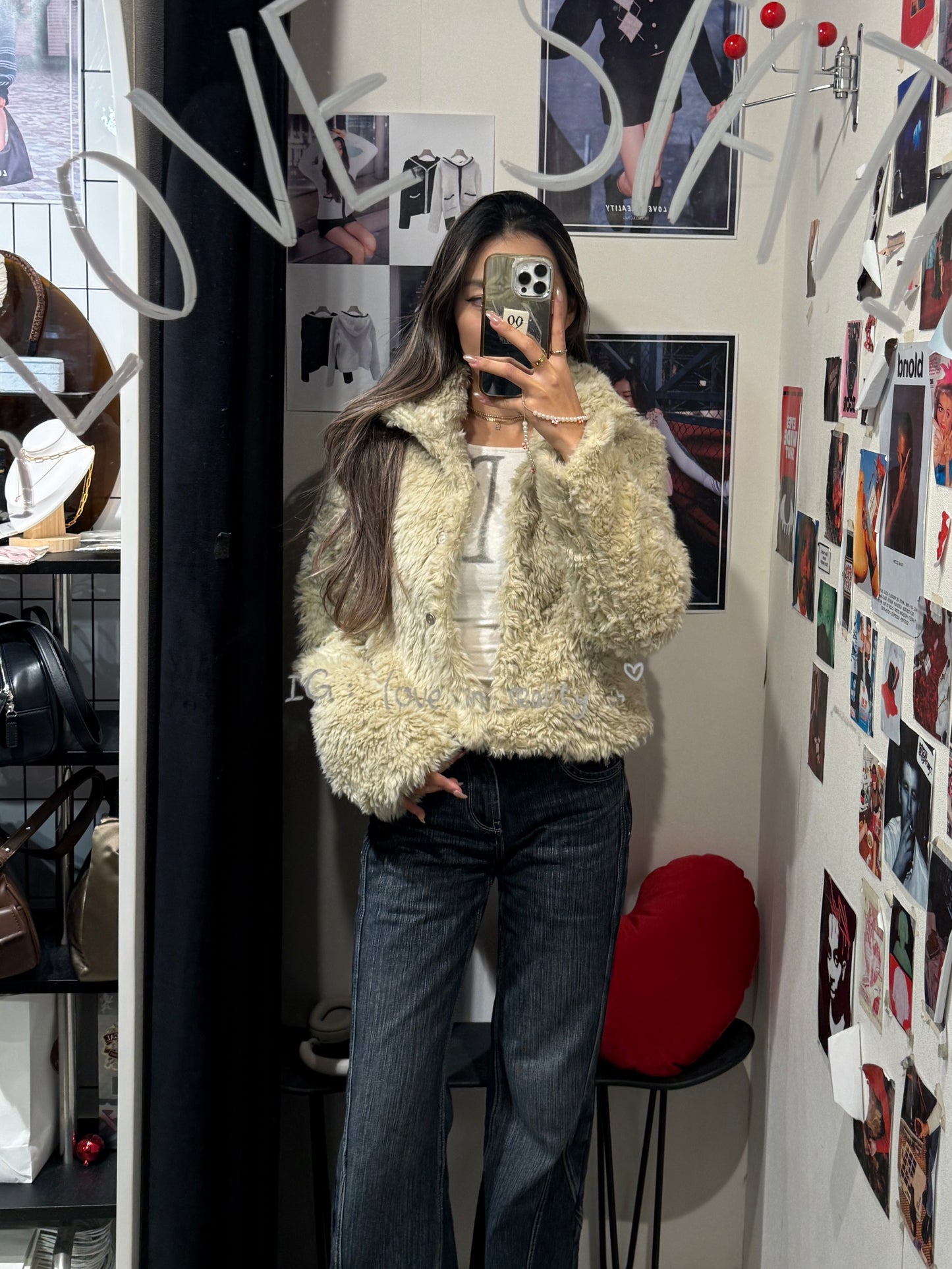 [ 🆕 有型又可愛~! 卷毛毛短外套 ] Puppy Love Fluffy Jacket - 2 colours