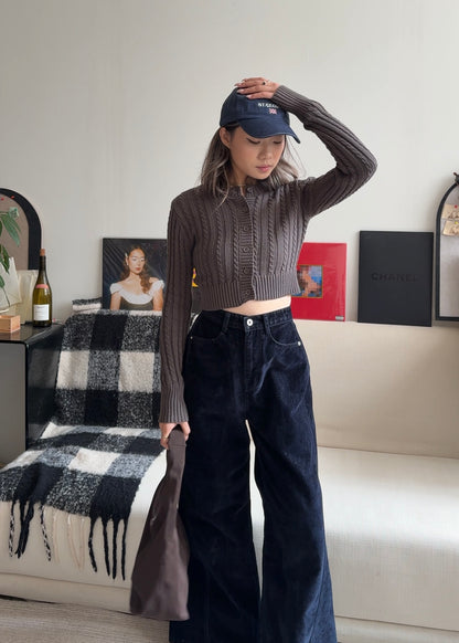 [ 🆕 大推款!! 秋冬絨面 極厚實+靚料+靚 cut ] Fall Velvet Wide-Leg Pants - 2 colours