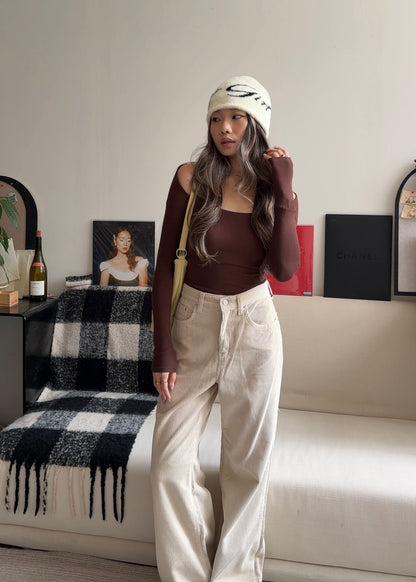 [ 🆕 小性感親膚彈性 top ] Show Me Shoulder Top - 4 colours