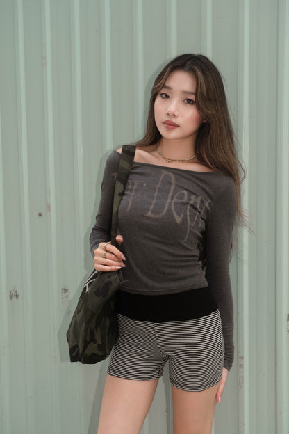 🆕 Foldover Striped Micro Hot Shorts -  3 colours