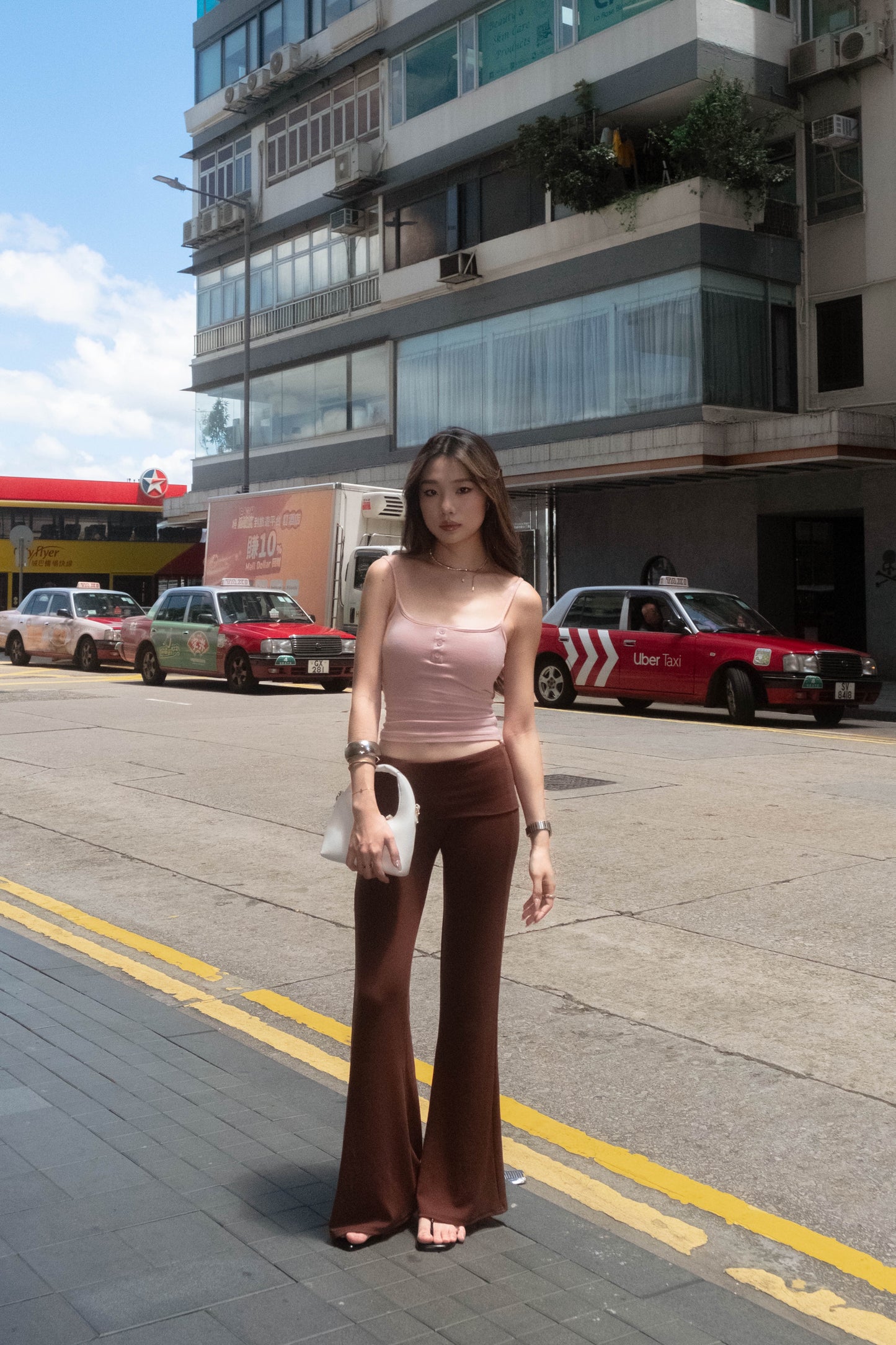 🆕 Foldover Waistband Flare Pants - 4 colours