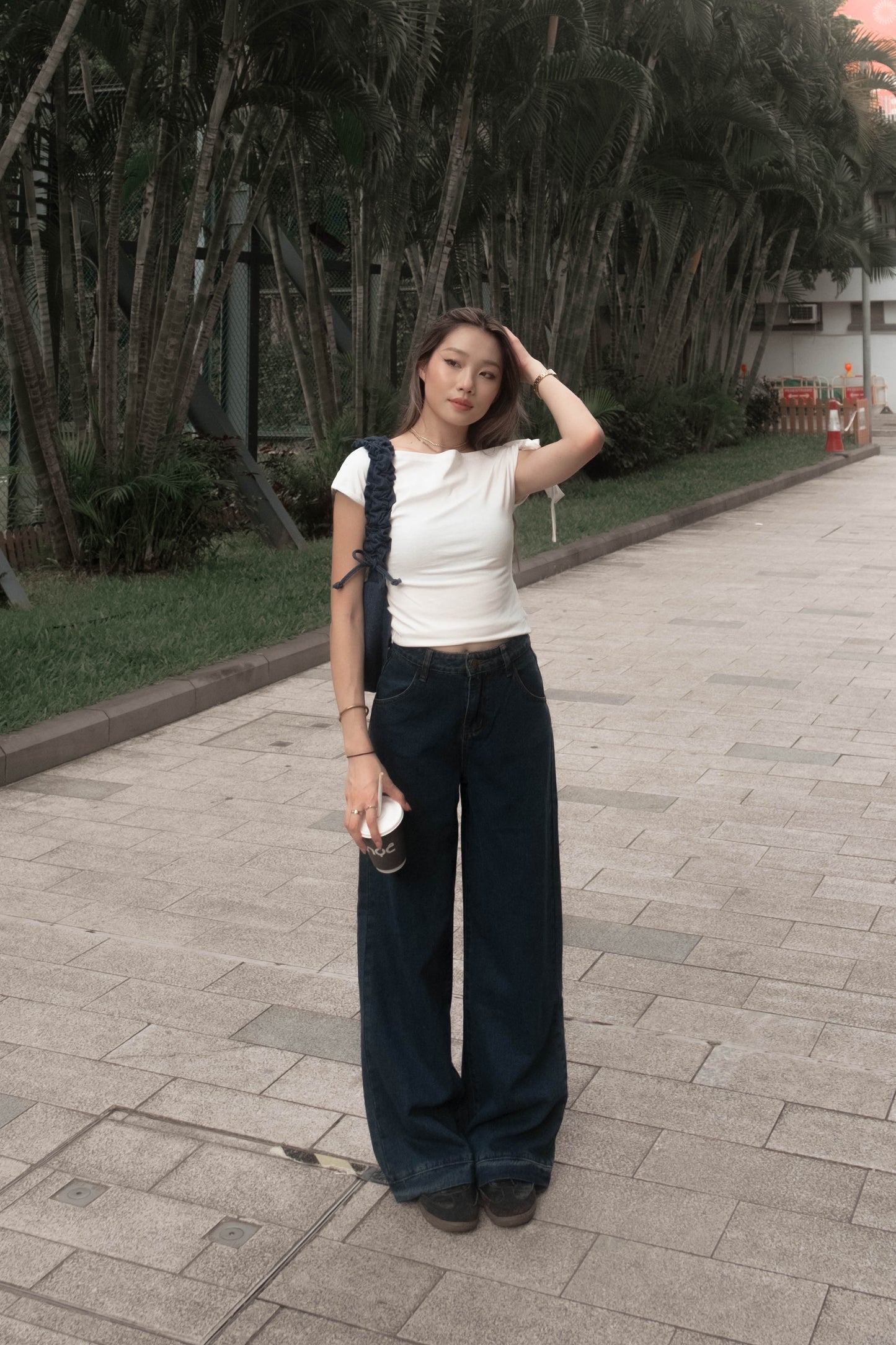 [ 率先上架熱門款!! 衣櫥必備斜膊綁帶 ] Butterfly Asymmetric Top - 3 colours