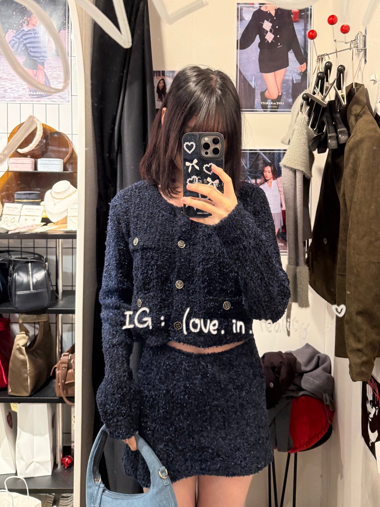 [ 🆕 不顯老的小香風~! ] Fancy Tweed Set