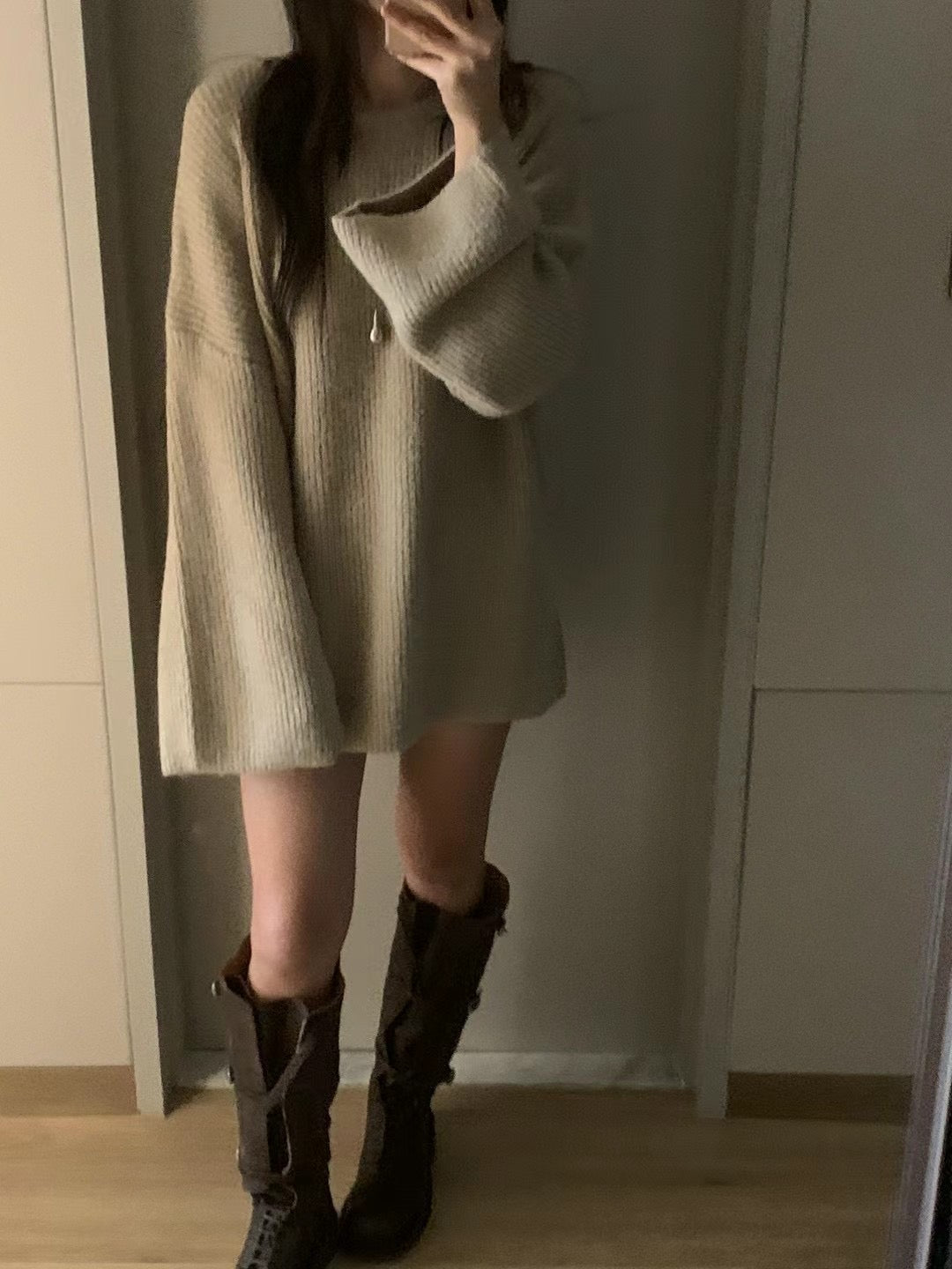 [ 羊毛針織寬鬆冷衫 ] Blankie Oversized Wool Sweater - 2 colours