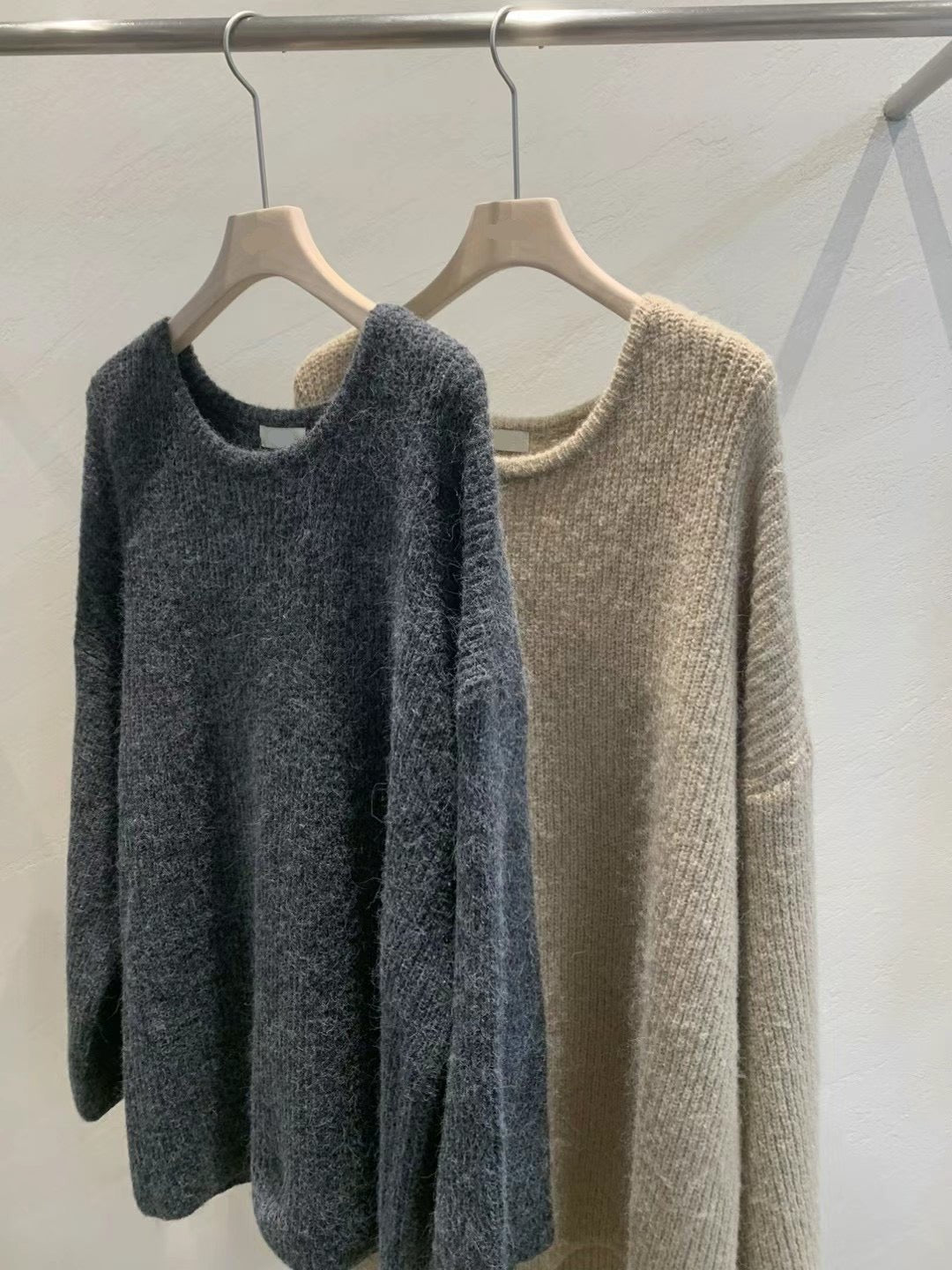 [ 羊毛針織寬鬆冷衫 ] Blankie Oversized Wool Sweater - 2 colours