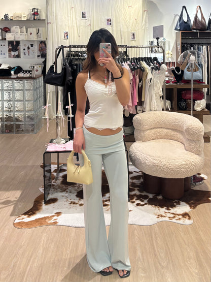 🆕 Foldover Waistband Flare Pants - 4 colours