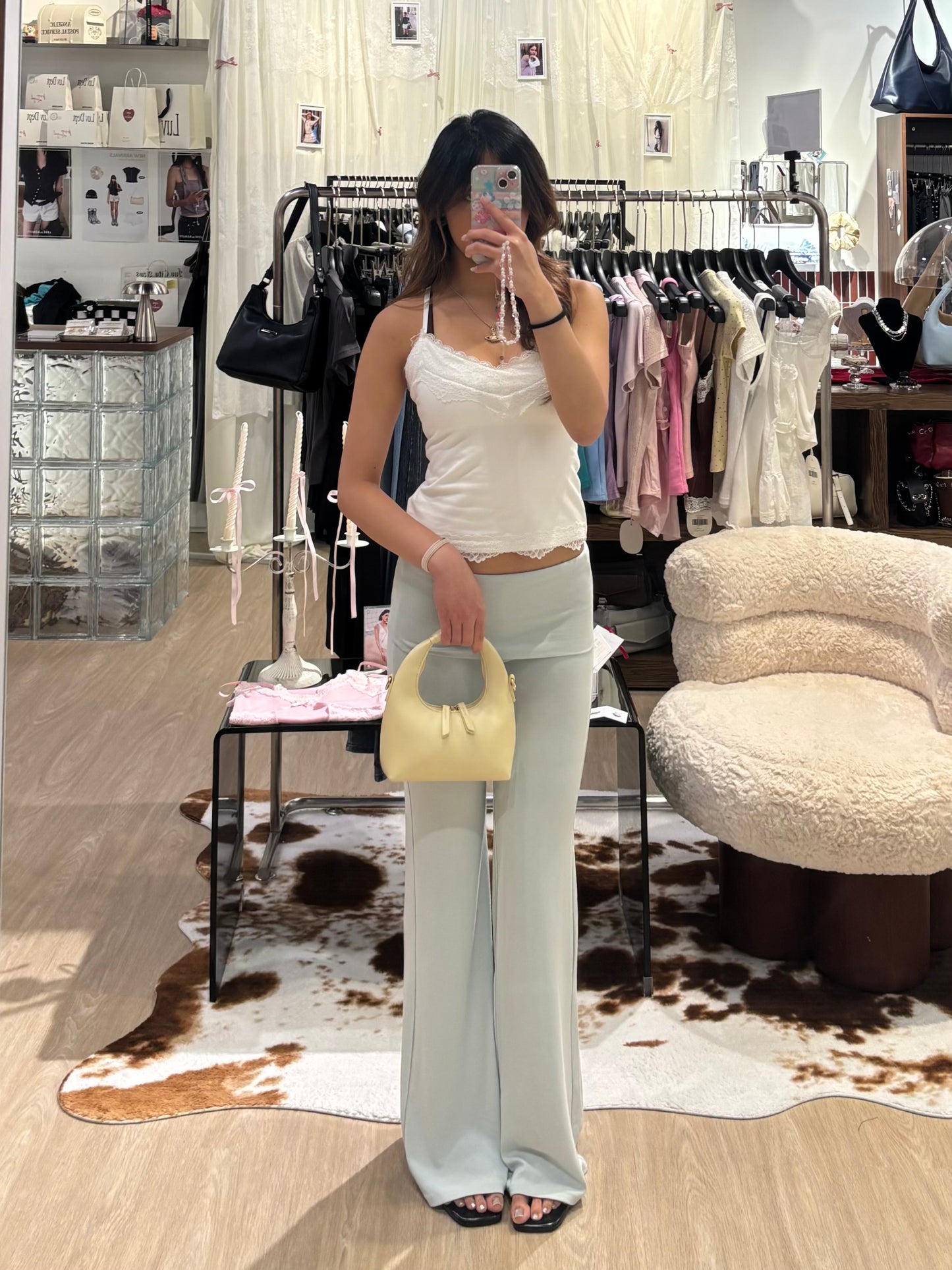 🆕 Foldover Waistband Flare Pants - 4 colours