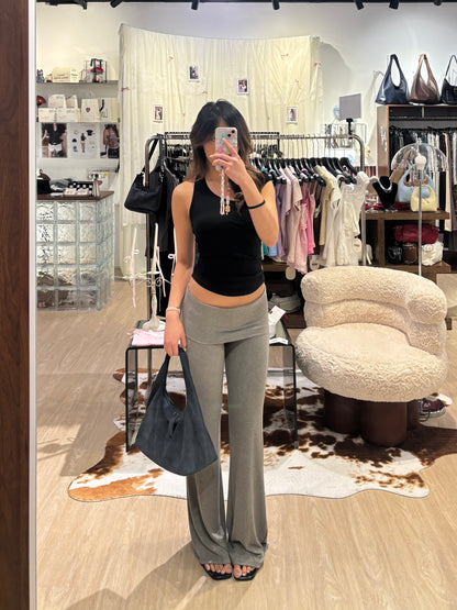 🆕 Foldover Waistband Flare Pants - 4 colours