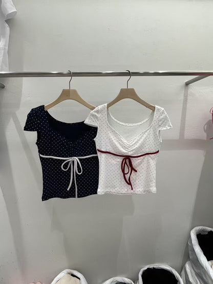 [ 新品優惠 🆕 甜美小波點 自帶溫柔感 ] Daisy Polka Dot Top - 2 colours
