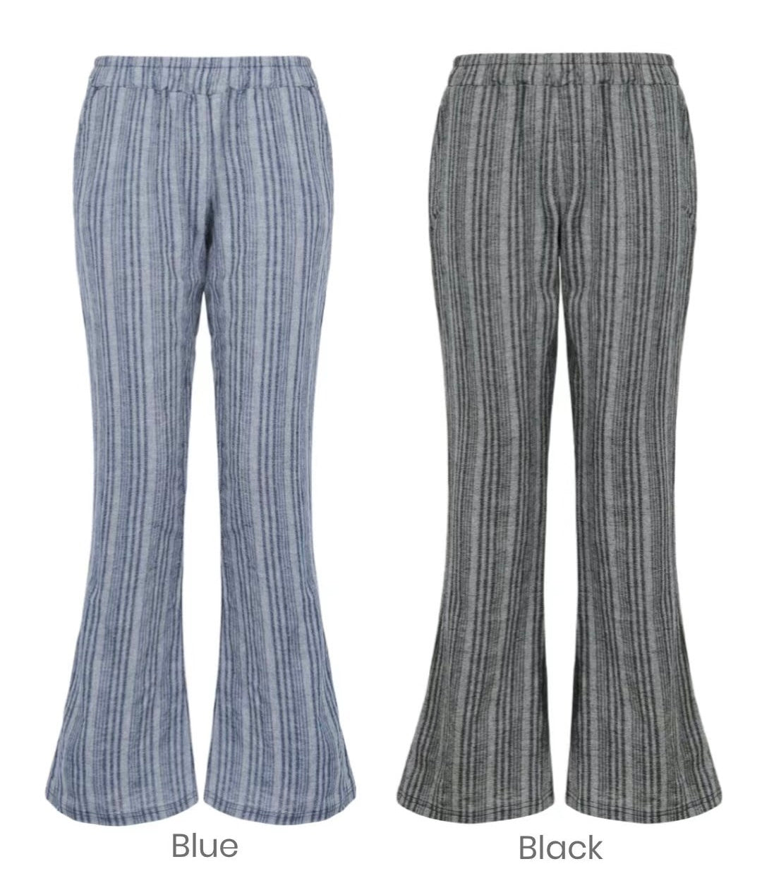 [ 新品優惠 🆕 休閒直間紋~ 飄飄喇叭褲 ] Pattaya Flare Pants - 2 colours