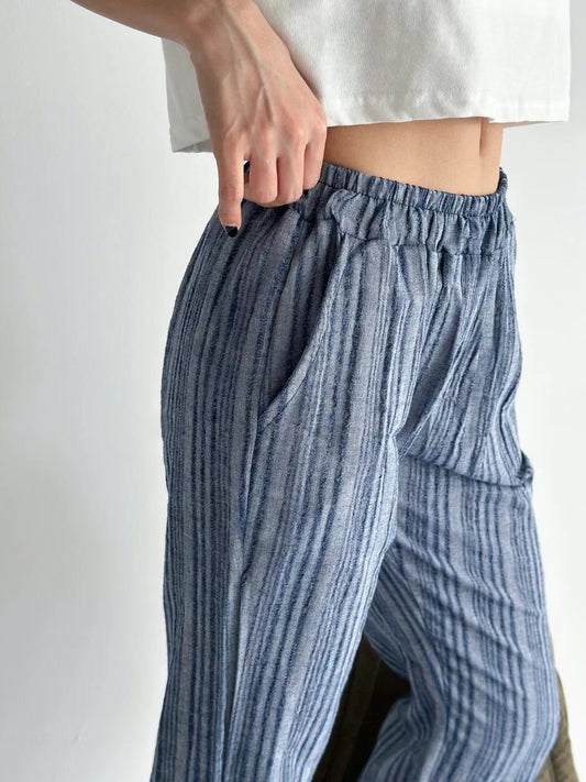 [ 新品優惠 🆕 休閒直間紋~ 飄飄喇叭褲 ] Pattaya Flare Pants - 2 colours