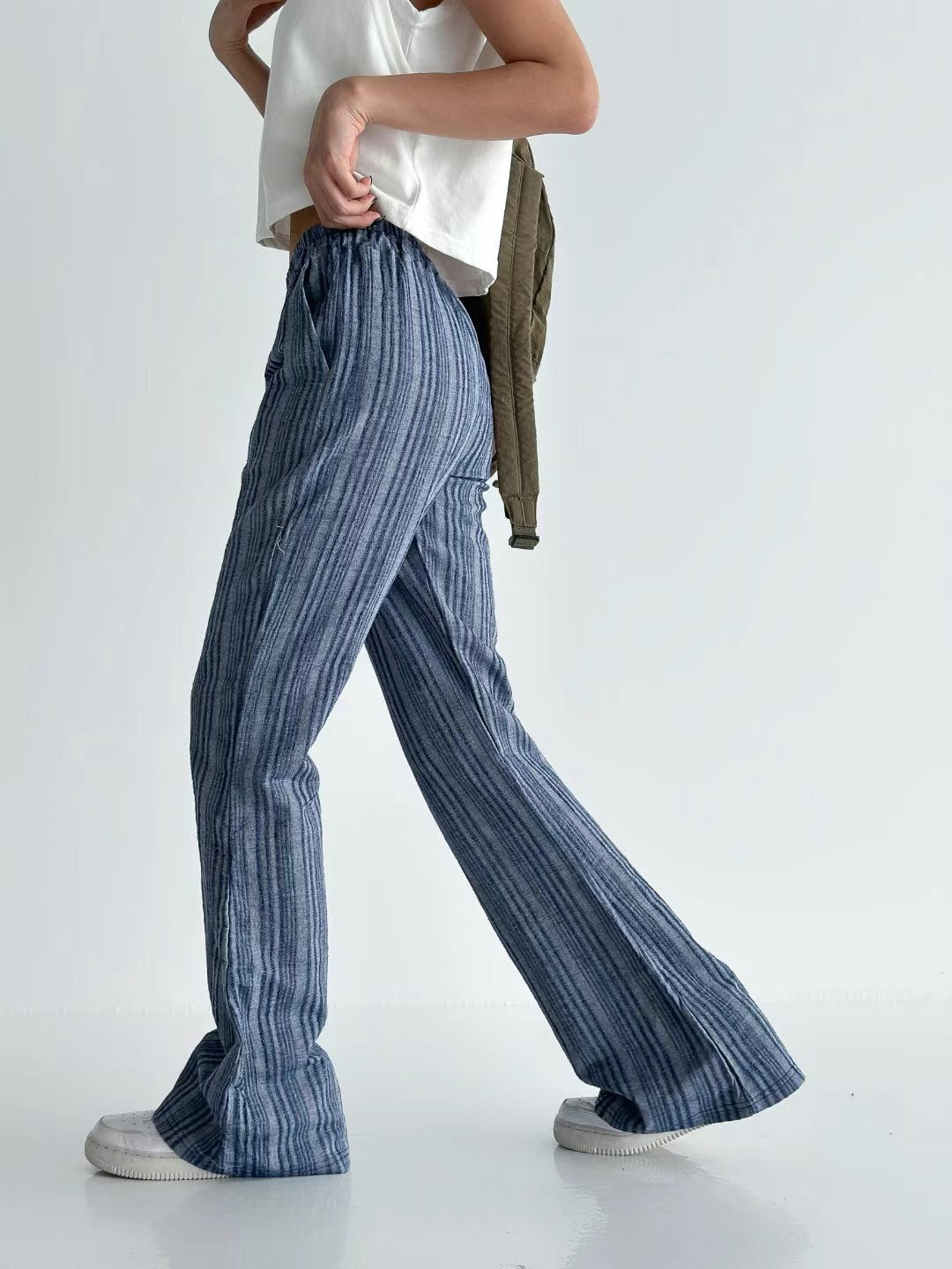 [ 新品優惠 🆕 休閒直間紋~ 飄飄喇叭褲 ] Pattaya Flare Pants - 2 colours