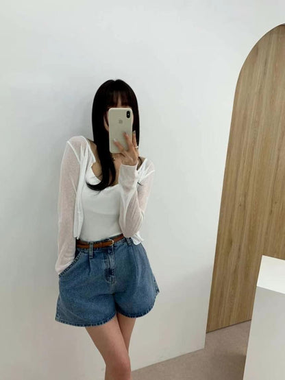 [ 新品優惠 🆕 超顯瘦! A字短褲 ] Jessy Denim Shorts