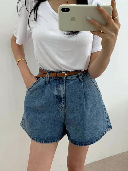 [ 新品優惠 🆕 超顯瘦! A字短褲 ] Jessy Denim Shorts