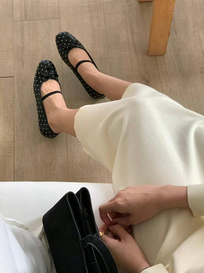 [ 新品優惠 🆕 甜美又型格! 芭蕾風平底鞋 ] Studs Ballerina Flats - 3 colours