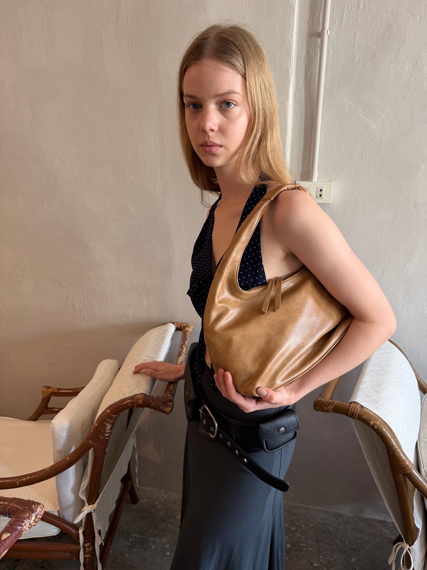 July Mansion - Medium Jersey in Almond Brown