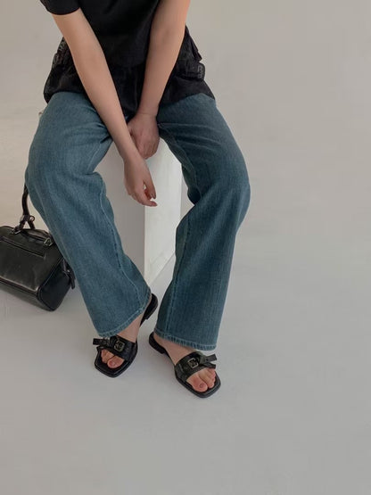[ 新品優惠 🆕 有驚喜!! 軟腍腍易襯拖鞋] Buckle Soft Leather Slides