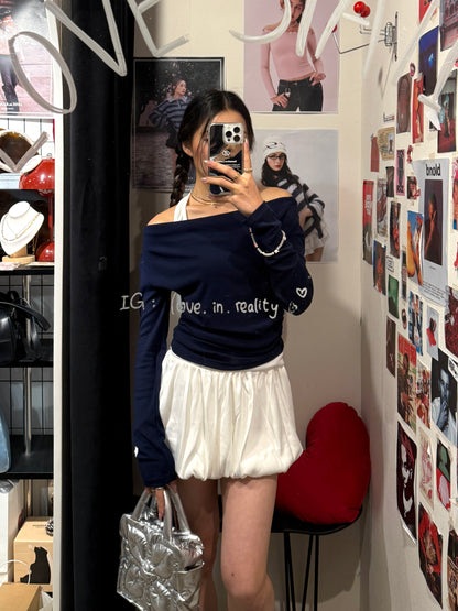 [ 🆕 Clean Fit ۶ৎ 氣質假兩件 top ] States Layering Top - 4 colours