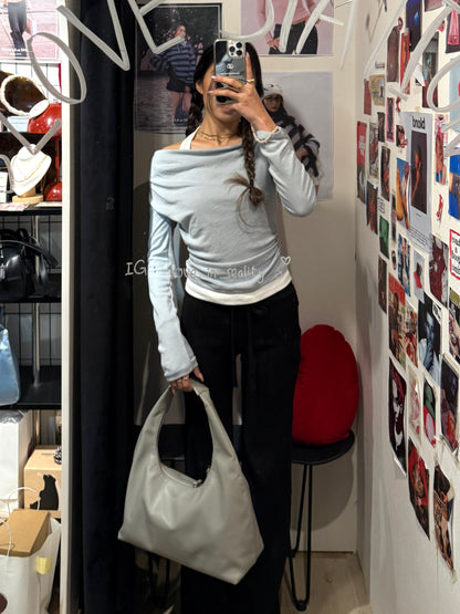 [ 🆕 Clean Fit ۶ৎ 氣質假兩件 top ] States Layering Top - 4 colours