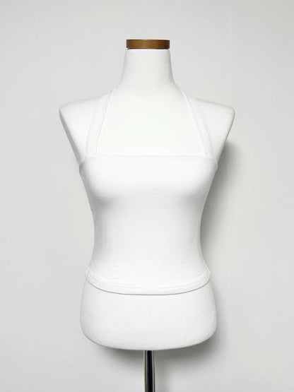 [ 簡約露背綁帶~ 多種著法! ] Tie-up Halter Top - 5 colours
