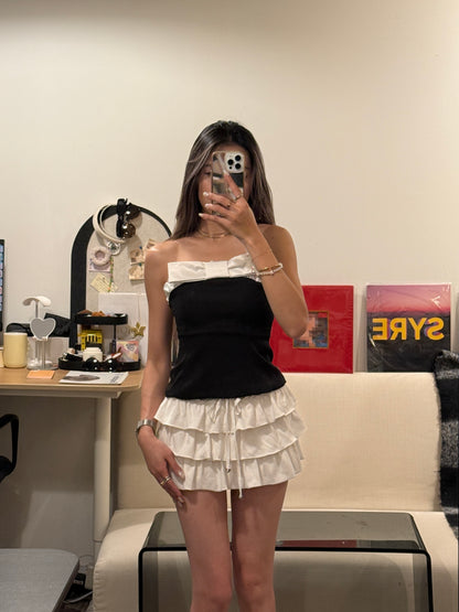 [ NEW ] Hall Ribbon Bow Tube Top