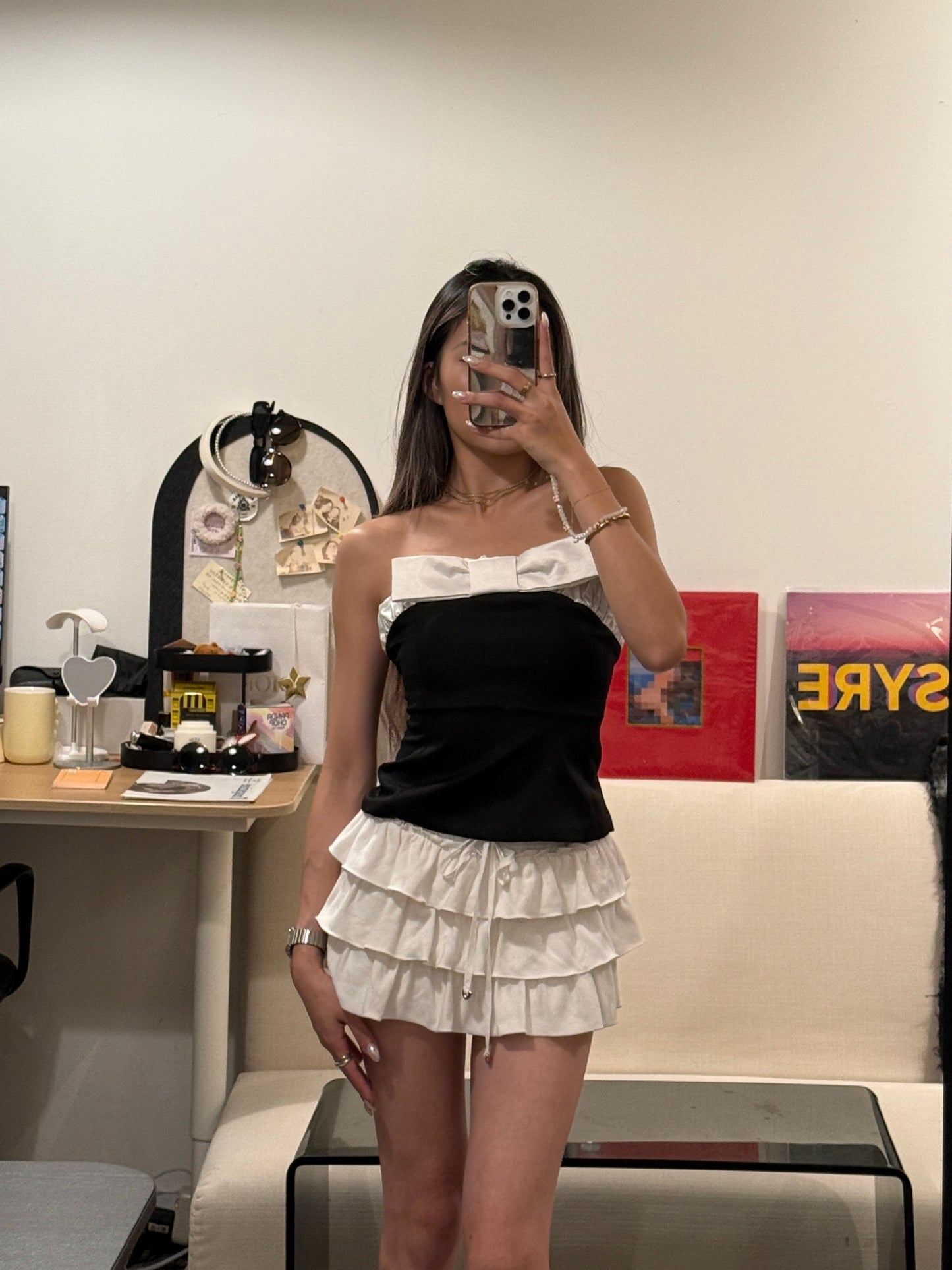 [ NEW ] Hall Ribbon Bow Tube Top