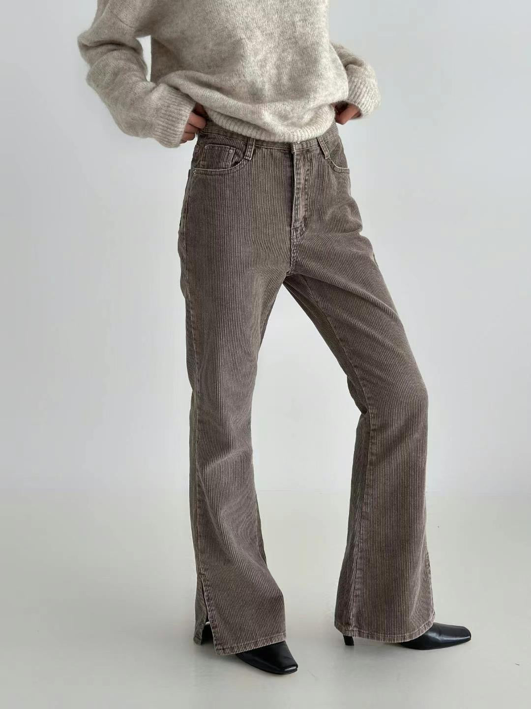 [ 版型巨美! 燈芯絨喇叭褲 ]  Winery Corduroy Flare Pants - 3 colours