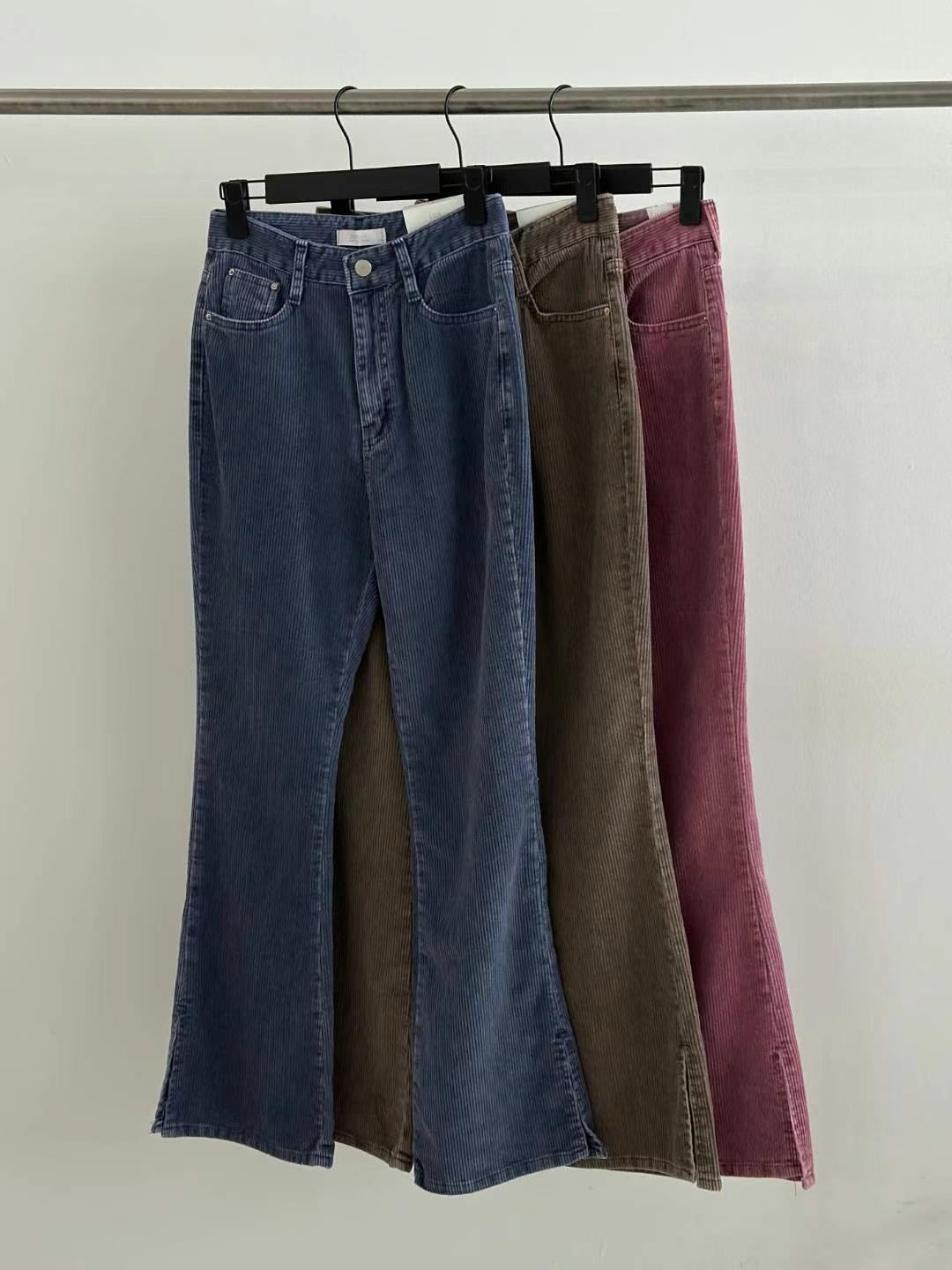 [ 版型巨美! 燈芯絨喇叭褲 ]  Winery Corduroy Flare Pants - 3 colours